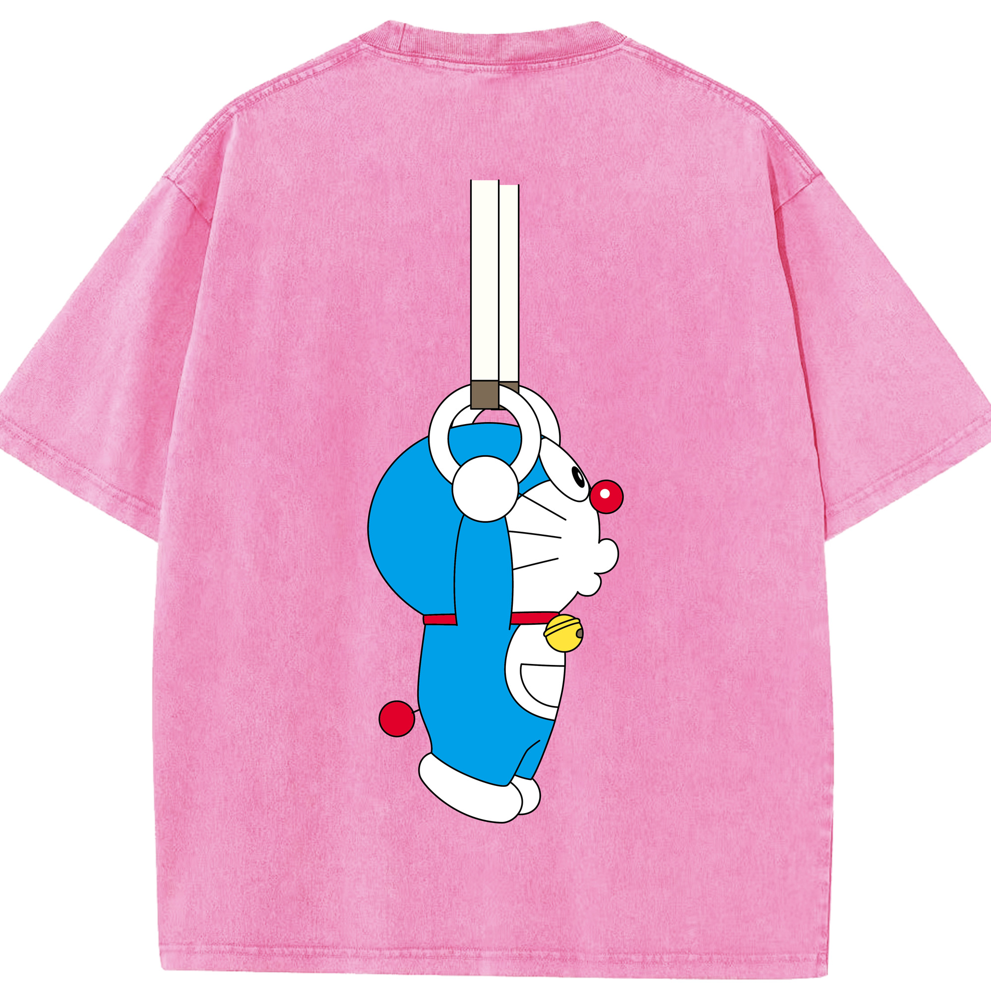 （画像用） ドラえもん Doraemon 綿100% ヴィンテージ風 半袖Tシャツ（背面プリント）